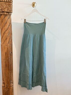 Women’s Soft High-Waist Maxi Skirt in Sage Green